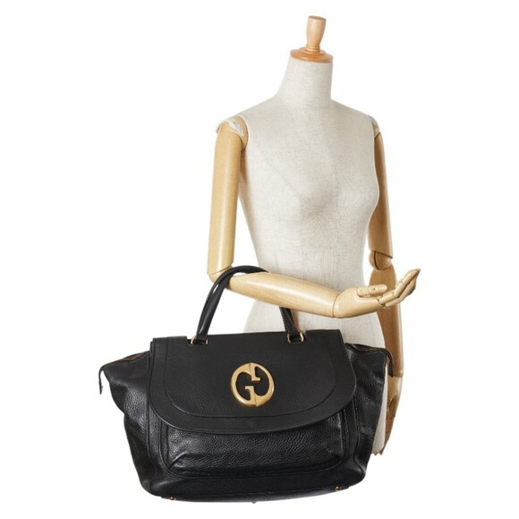 GUCCI Black Leather Boston Bag - Picture 16 of 16